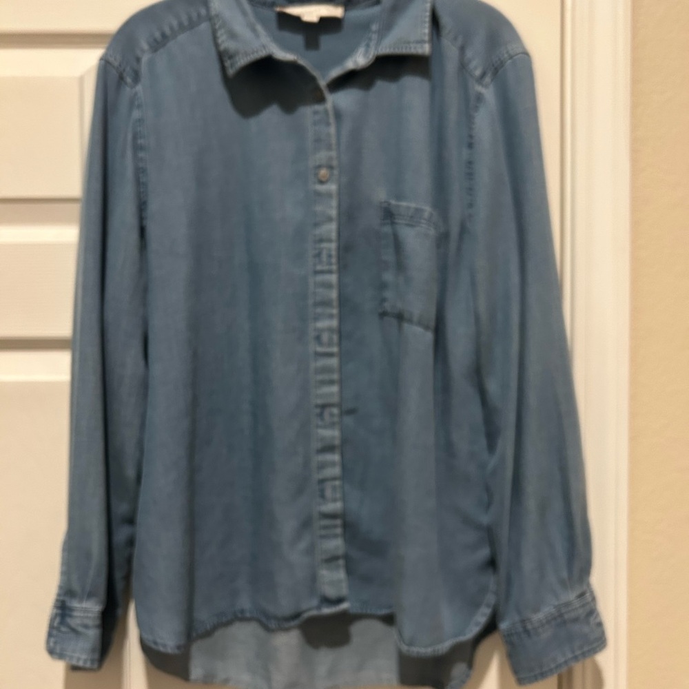 LOFT Denim Blue Shirt